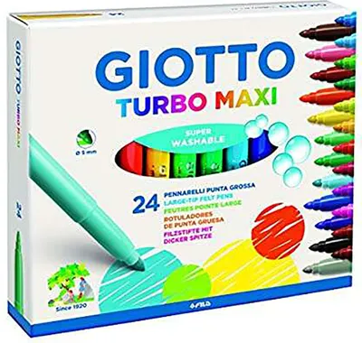 Image de Giotto Turbo Maxi F455000 Marqueur 24 unités One Size