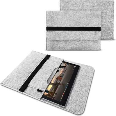 Produktbild von Sleeve Hülle für Lenovo Miix 310 320 300 10,1 Zoll 2in1 Tablet Tasche Filz CoverFarbe:Hellgrau