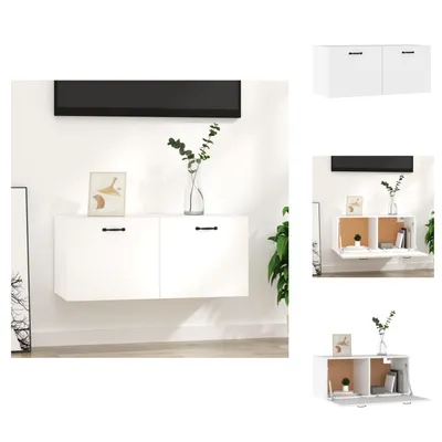 Obrázok produktu pre vidaXL Nástenná skrinka biela 80x35x36,5 cm materiál na báze dreva - Nástenné police
