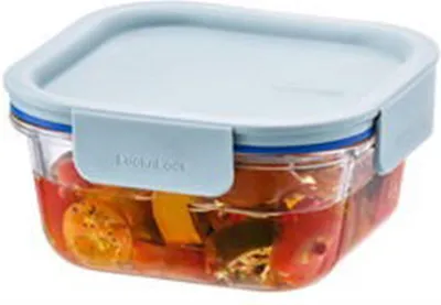Produktbild von LocknLock "CLEAR" Quadratisches Glas 0,75 l mint