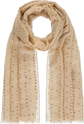 Produktbild von Damenschal mit Goldprint und Beige Passigatti