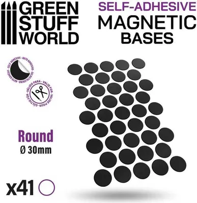 Zdjęcie produktu dla GreenStuffWorld Wstępnie przycięta folia magnetyczna – okrągła 30 mm