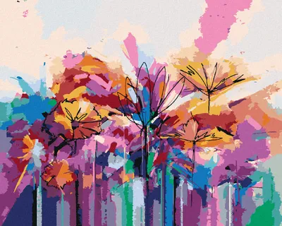 Produktbild von Zuty - Malen nach Zahlen - BUNTE SOMMERBLUMEN, 40x50 cm, mit Keilrahmen (bereits gespannt)