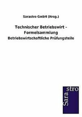 Produktbild von Technischer Betriebswirt - Formelsammlung