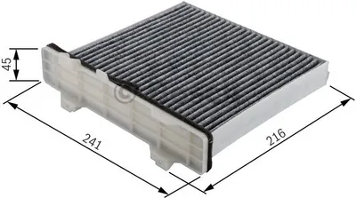 Produktbild von Bosch Filter, Innenraumluft  1 987 432 498