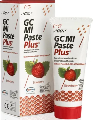 Produktbild von Gc | Zahnpasta - Zahnpasta Mi Paste Plus - 35 Ml - Erdbeergeschmack - Remineralisierend - Kariesprävention - Spezialzahncreme