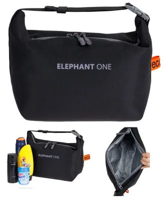 Produktbild von Kulturbeutel Damen Herren große Kulturtasche 6,5L gepolstertes Washbag wasserabweisend Shaving Bag Kosmetiktasche Sauna One ECO 13130 Schwarz Grau +b