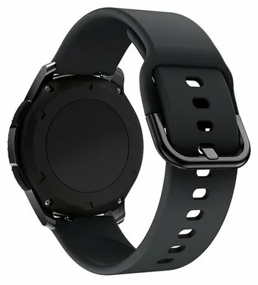 Produktbild von By Qubix Silikon Sportband - Schwarz - passend für Garmin Forerunner 570 (42 mm) / 55 / 245 / 645
