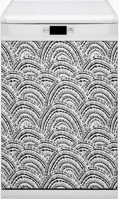 Produktbild von Geschirrspüle Magnet für Spülmaschine Magnetmatte Küche Magnete  Dekorative 45x80 cm  - Abstraktes Muster