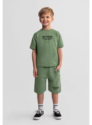 Produktbild von Minoti T Shirt Baumwolle Oliv Gr. 164 für Jungen