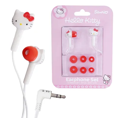Zdjęcie produktu dla Słuchawki douszne Hello Kitty z gniazdem 3,5 mm