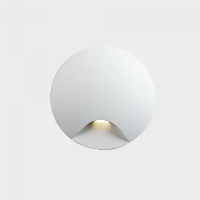 Productafbeelding van KOHL LIGHTING ONIK, inbouw wandlamp, IP65, diameter 47 mm, wit, 3 W, CRI 80, 3000 K, niet dimbaar