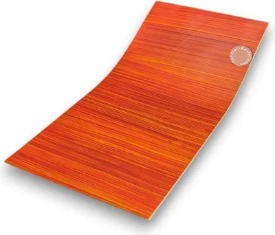 Produktbild von Sandras-Bastelladen - Handbemalt Schraffur - Kerzen Verzierwachsplatte - 200 x 100 x 0,5mm Orange