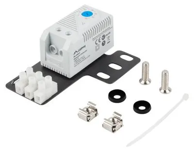 Produktbild von LANBERG Thermostat 10A für Rack mit 19" Halterung grau