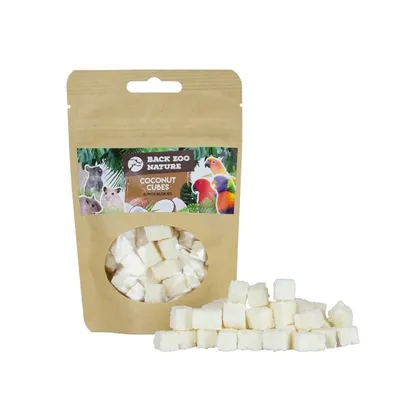 Produktbild von Back Zoo Nature - Getrocknete Kokosnusswürfel für Papageien 250g