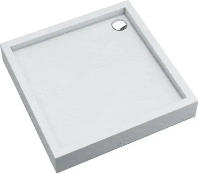 Produktbild von AQUABAD Duschwanne/Duschtasse Elegana mit LeakProtect Technologie White Stone 80x80cm Quadrat