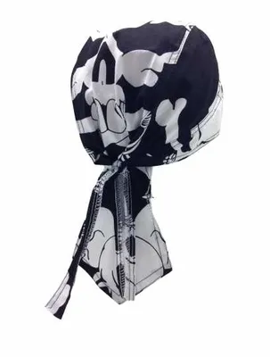 Produktbild von Bandana Schwarz mit großem Totenkopf, Kopftuch großer Schädel, Bandana Headscarf with Black Big Skull,Pañuelo pañuelo Con Calaveras,Foulard Bandana Avec des crânes
