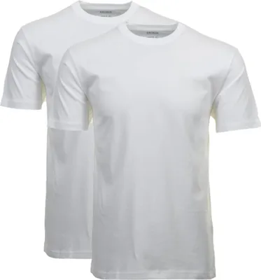 Zdjęcie produktu dla RAGMAN T-shirt męski 2-pak - 1/2 rękawa, kamizelka, okrągły dekolt biały 5XL