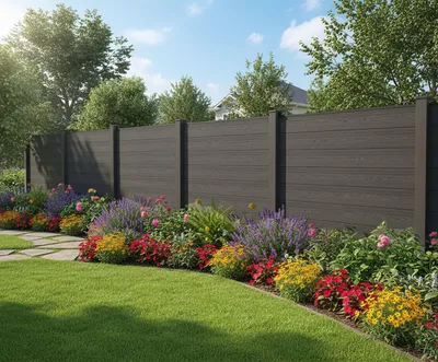 Zdjęcie produktu dla Ogrodzenie GreenYard WPC CORTEZA 8x element ogrodzenia + 9x słupki - 14,2m