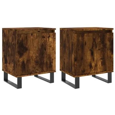Obrázek produktu pro Noční stolky 2 ks kouřový dub 40 x 30 x 50 cm kompozitní dřevo