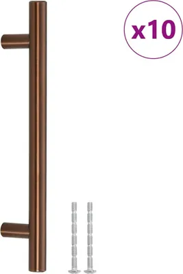 Produktbild von vidaXL Möbelgriffe 10 Stk. Bronzen 128 mm Edelstahl
