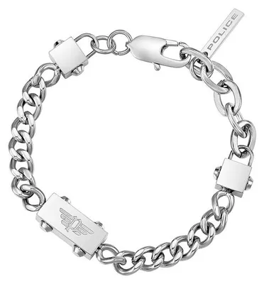 Produktbild von POLICE Armband Herren Edelstahl Silber 20cm CHAINED PEAGB0002102