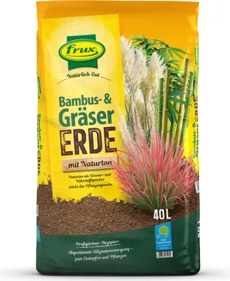 Zdjęcie produktu dla frux® Ziemia do bambusów i traw z dodatkowym krzemem – 40 litrów