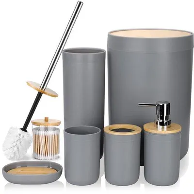 Obrázek produktu pro Sada do koupelny – 7 kusů – vysoce kvalitní materiál – minimalistický design