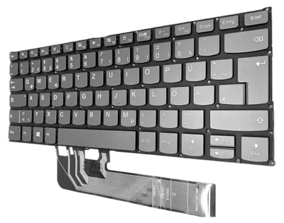 Image de FRANÇAIS - Clavier rétroéclairé compatible avec le LENOVO Yoga 530-14IKB (81EK00CWGE)