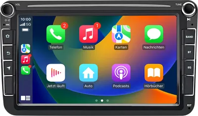 Immagine prodotto di Autoradio Android 8'' 32 GB per VW Golf 5/6 Estate / Polo 6R / Touran 1T / Tiguan 5N con CarPlay Android Auto Navi Bluetooth DAB+ SWC