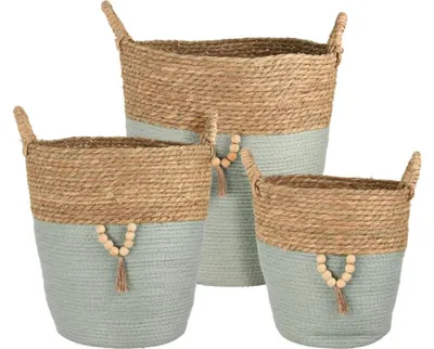 Produktbild von PROGARDEN PROGARDEN Blumentopf-Überzug 3er Set gestrickt CORFU KO-KR2002510