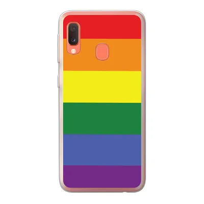 Produktbild von MuchoWow® Handyhülle Schutzhülle Hülle für Samsung Galaxy A20e Regenbogen - Stolz - Regenbogenfahne Silikon Softcase Handy Hülle - Abdeckung
