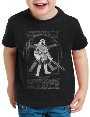 Produktbild von style3 Vitruvianischer Link Kinder T-Shirt snes legend
