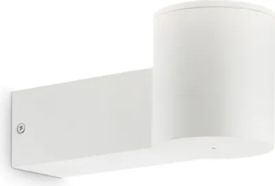 Produktbild von Moderne Wandleuchte Clio Aluminium Weiß 1 Leuchte E27