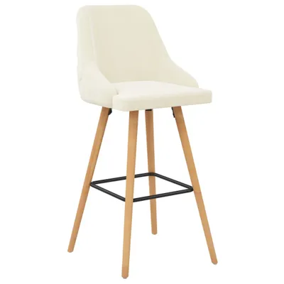 Produktbild von vidaXL Barhocker 2 Stk. Creme Samt