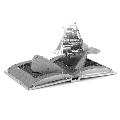 Obrázok produktu pre Metal Earth Moby Dick Book Sculpture, Stavebnica, Kov