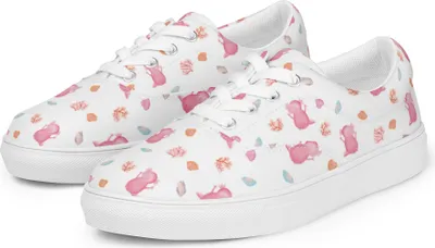 Produktbild von Mr. & Mrs. Panda Sneaker Damen Axolotl Hurra Größe 38 - Weiß - Geschenk, Turnschuhe, Freude, Zufriedenheit, Damensneaker, Stoffschuhe, Spaß, Damenschuhe, Sportschuhe