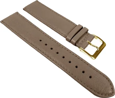 Produktbild von Uhrenarmband weiches Kalbnappa Leder Taupe Miami 24977G, Stegbreite:21mm