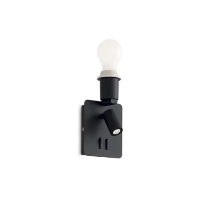 Produktbild von Gea Metall Moderne Wandleuchte Schwarz 2 Lichter E27