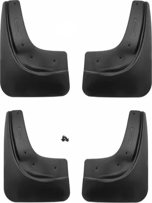 Image de Bavettes pour Ford Focus 2004-2011 Limo Fourgon ABS Noir 4x