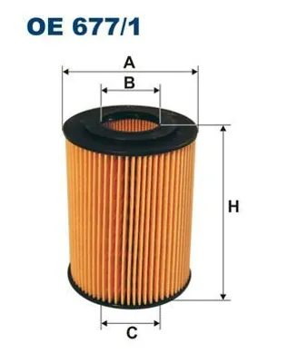 Produktbild von FILTRON ?lfilter OE677/1