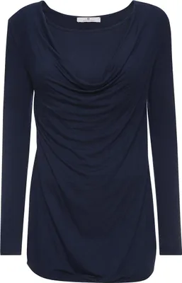 Immagine prodotto di Camicia da donna a maniche lunghe per la maternità e l'allattamento di colore blu navy