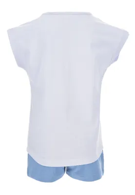 Produktbild von Frozen - Die Eiskönigin Mädchen Shirt und Short Sommer-Set, Farbe:Blau, Größe:128