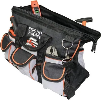 Produktbild von Werkzeugtasche für Textilwerkzeuge mit 36 Werkzeugen – Fischer Darex