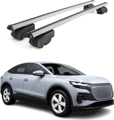 Produktbild von Dachträger Grundtäger für Audi Q4 e-tron 2021-2025 75kg Aluminium Silber 2 tlg
