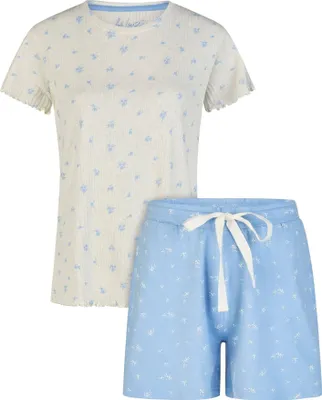 Produktbild von by Louise Damen Pyjama – Kurzarm Schlafanzug mit kurzer Hose, bequem & atmungsaktiv