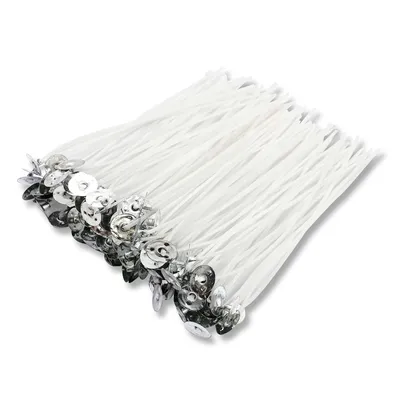Produktbild von Kerzendochte |100er-Pack|15 cm Natürliche Baumwolle, vorgewachst mit Soja-Wachs