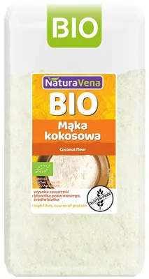 MĄKA KOKOSOWA BEZGLUTENOWA BIO 500 g - NATURAVENA