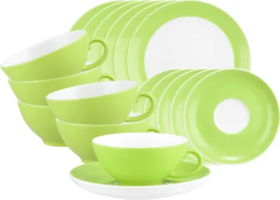 Produktbild von Seltmann Weiden Liberty Pure Colors Teeservice 18-teilig - Lime Green