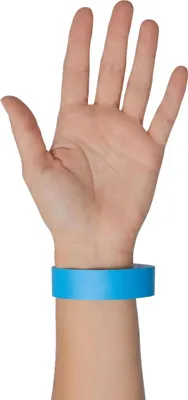 Immagine prodotto di 50 braccialetti blu per eventi - taglia unica